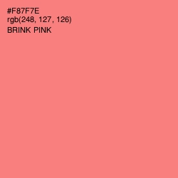 #F87F7E - Brink Pink Color Image